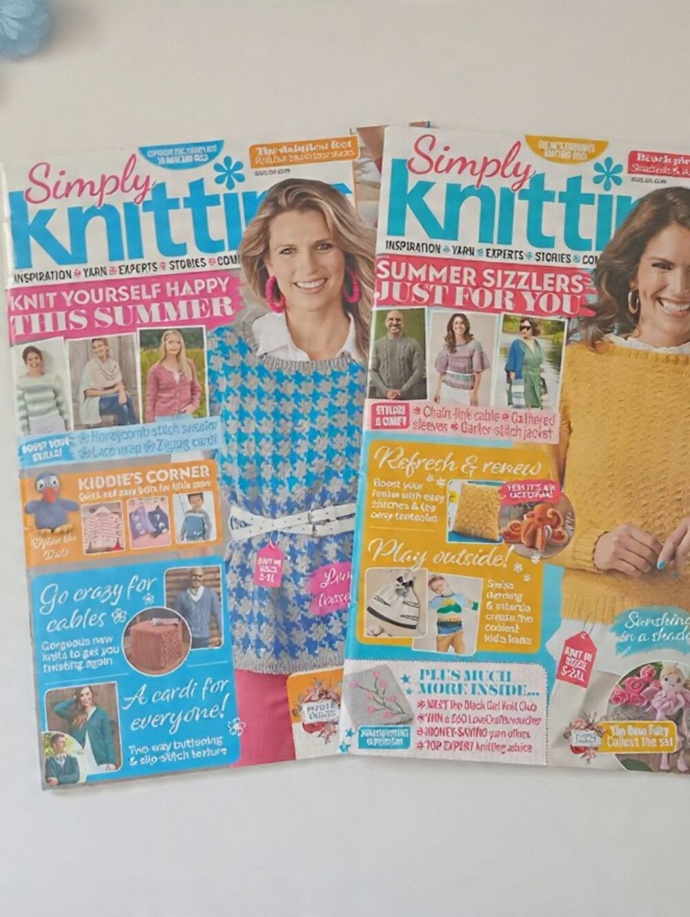Simply Knitting Magazine Lot of 2 | Issues #224 & #226 (2022 UK) | Knitting